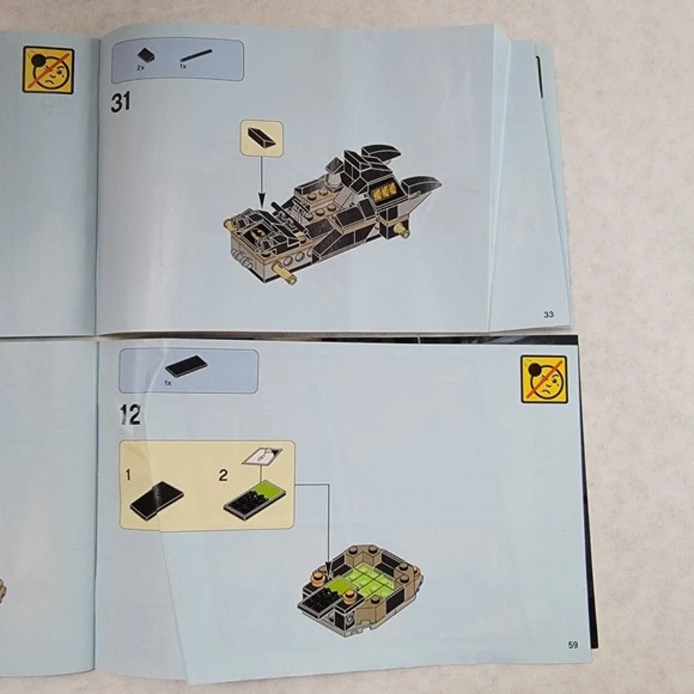 LEGO 76056 Batman Rescue from‎ Ra's al Ghul Instruction Manuals Books 1 & 2